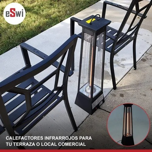 Imagen 3 de 9 de Calefactor Estufa Exterior Portátil Terraza Jardín Balcón Pr