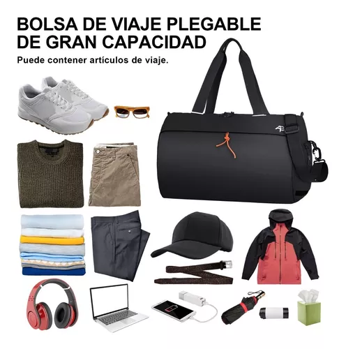 Maleta Deportiva para Hombre y Mujer, Bolsa de Deporte Gran Capacidad, Mochila  Deportiva Plegable, Gym bag Separación de Húmeda y Seca, Bolsa de Viaje con  Compartimento para Zapatos, Bolsa para Gimnasio, Natación