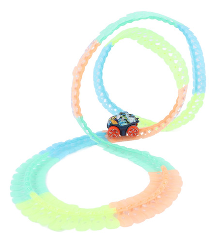 Juego De Juguetes Para Pista De Carreras Que Brillan En La O