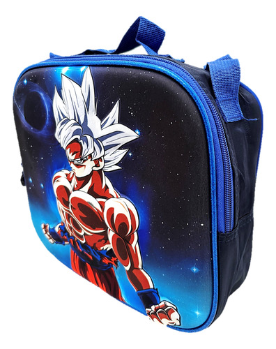 Mochila Goku Dragon Ball Z Set Lonchera+ Lapicera 3d Luz Led Dragon Ball Z Super Sayayin Mochila Goku Combo 3 Piezas