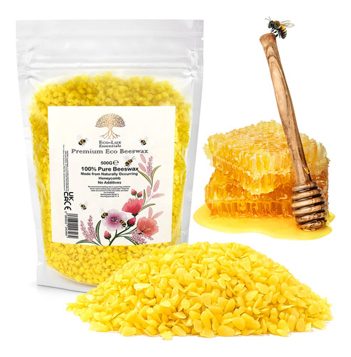 Eco Lux Uk - Gránulos De Cera De Abejas Prémium De 17.64 Oz