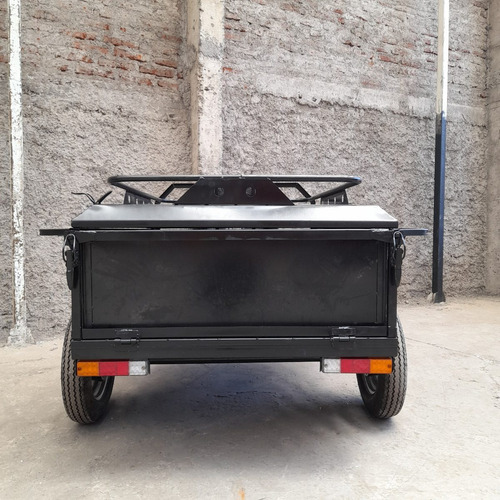 Carro De Arrastre Mediano Con Tapa