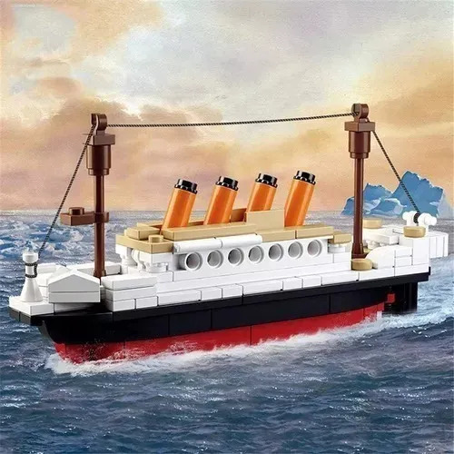//para . Bloques Construcción Barcos Titanic, Juguetes