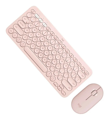 Combo Logitech Teclado K380 + Mouse M350 Rosa Bluetooth