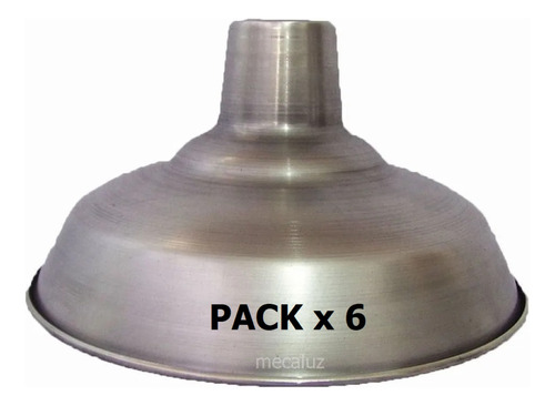Pantalla Galponera De Aluminio De 30 Cm - Pack X 6 Unidades*