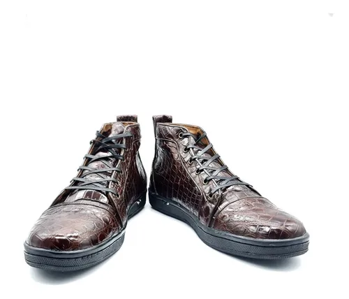Tenis de piel outlet de cocodrilo