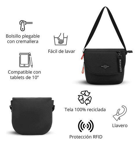 Bolsa Cruzada Milli Raven Sherpani.