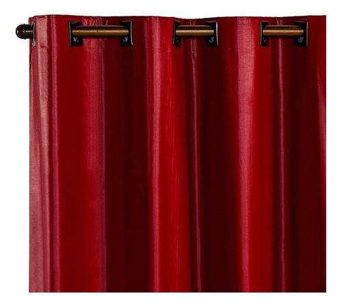 Cortina Corta Luz Blackout Blecaute 2,80 X 2,30 - Eddi Casa Cor Vermelho