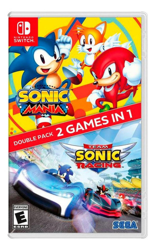 Sonic Mania + Racing - Nintendo Switch Fisico Cover Impreso