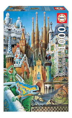 Puzzle Rompecabeza Collage Gaudi Miniature 1000 Piezas Educa