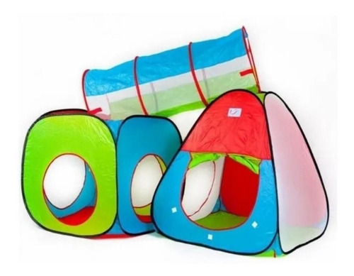 Imagem 2 de 2 de Toca Barraca Infantil 3 Em 1 Com Túnel