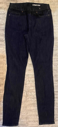 Jeans Pantalón Lands End Azul Mujer Talla 8