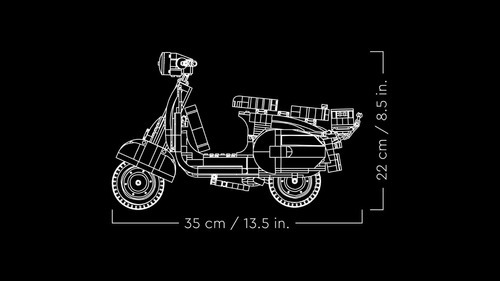 Lego Vespa 125 Cantidad De Piezas 1106