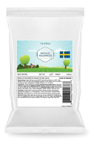 Cultivo Para Hacer Yogurt Filmjolk De Suecia - 1.5g/2l