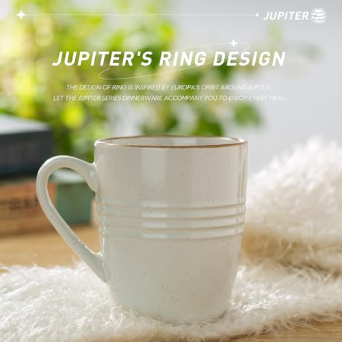 Juego De 4 Tazas De Café De 400 Ml Blanco, Aptas Para Microo