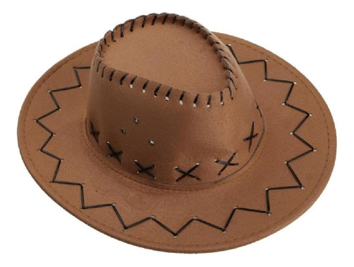 Gorro Sombrero Cowboy Terciopelo Vaquero Cotillon Fiesta