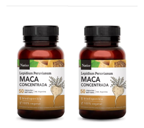 Maca Concentrada Peruana Natier Pack X 2 Unidades Neutro