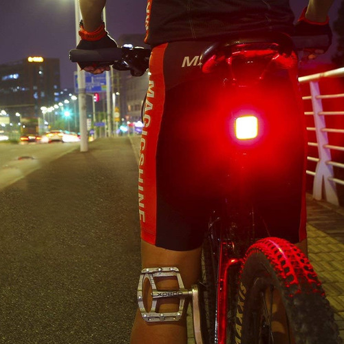 Luz Recargable Usb Trasera Bici Running 120 Lumens Seguridad