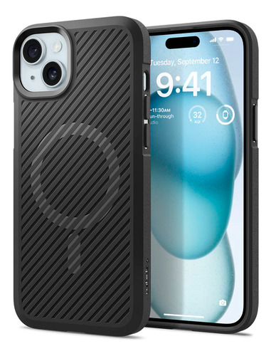 Spigen Funda Core Armor Magfit iPhone 15 Plus Black