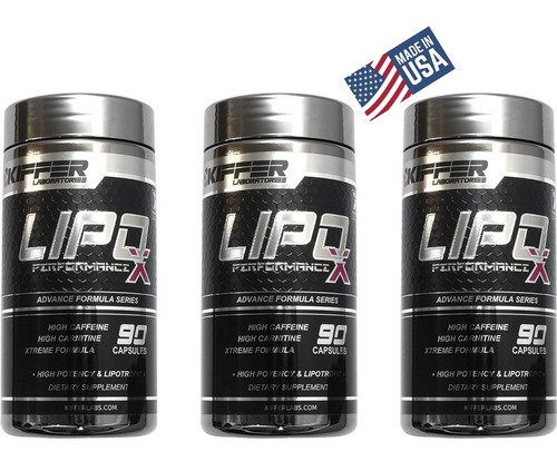 3 Quemador Lipo X Performance Lose Weight 90 Caps