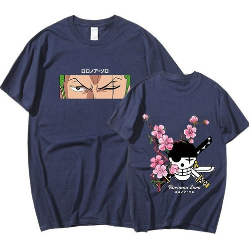 Camiseta Anime One Piece Roronoa Zoro Hombre Harajuku Manga