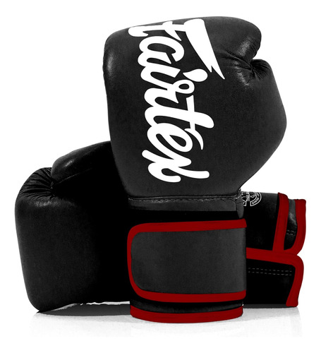 Guantes Para Entrenamiento Fairtex, 14 Onzas, Negro Y Rojo