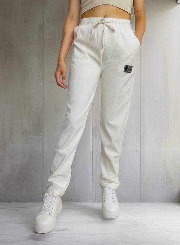 Set De 2 Pantalones Moda Para Mujer En Diseño De Corte Recto