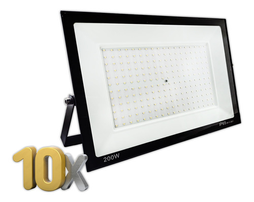 Reflector 200w Para Cancha Pádel Futbol Tenis Pack X10 Ip65