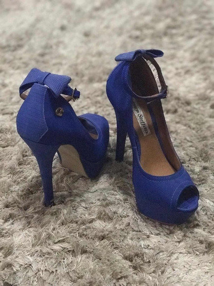 scarpin azul carmen steffens