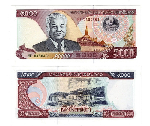 Laos - Billete 5000 Kip 2003 - Unc