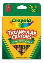 Comprar Caja Crayones Crayolas Triangulares X8 Colores Surtidos Febo
