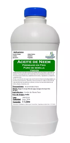Aceite de Neem Puro 100% Orgánico para plantas, prensando en