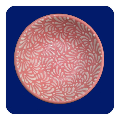 Imagen 6 de 9 de 1 Servicio De Vajilla De Talavera Poblana Rosa Coral Bco