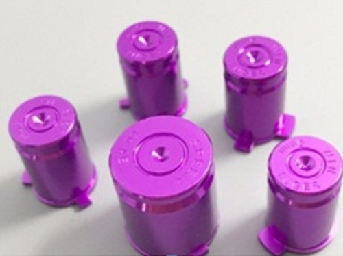 Imagen 2 de 2 de Set Botones Tipo Bala Metal Control Xbox 360 Varios Colores