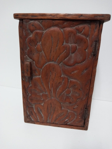 Imagen 4 de 8 de 7k Antiguo Pequeño Madera Tallado Decoracion Vintage