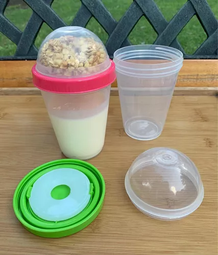 Contenedor Vaso Yogur Porta Cereal + Icepack Supercool!
