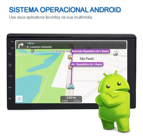 Central Multimídia Peugeot 205 Carplay Car Play Bluetooth