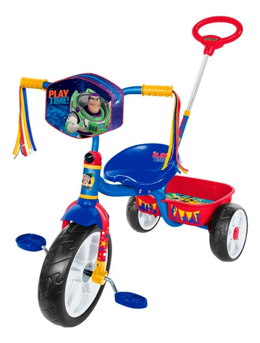 Triciclo Apache Para Niño Buzz Light Cajuela Barra Empuje