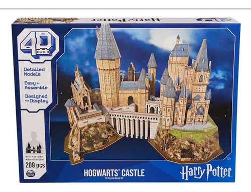 4d Puzzles 29943 Harry Potter Hogwarts C/torre Y Salon Rompe