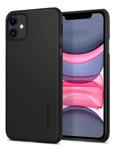 Spigen Thin Fit - Carcasa para iPhone 11, color negro