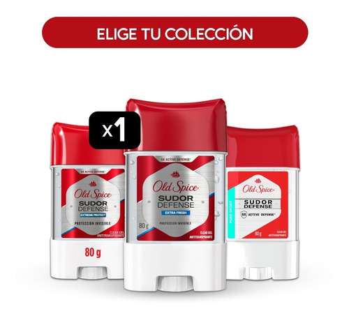 Gel Antitranspirante Old Spice 80 Gr  - Colección Completa