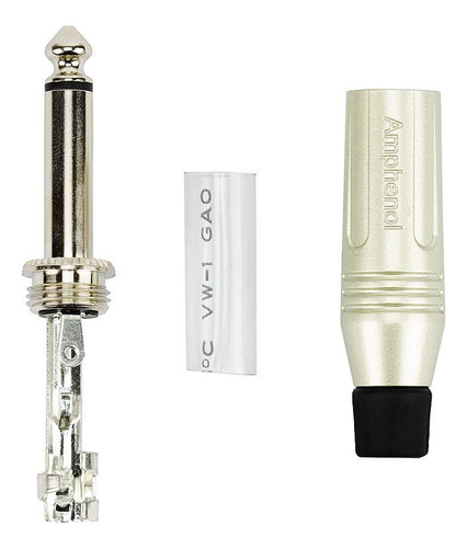 Cabo De Microfone P10 Mono Para Xlr Macho Amphenol 2m