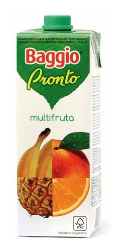 Pack X 8 Unid Jugo  Multifrutal 1,5 Lt Baggio Jugos P/beber