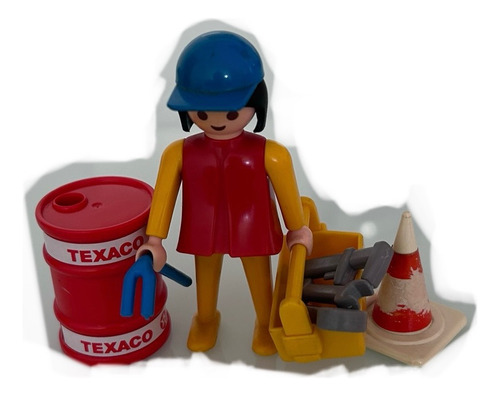 Boneco Playmobil Mecânica De Corrida Ferramentas Galão Caixa (Usado)