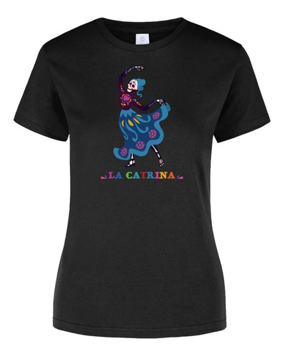 Playera Día De Muertos Catrín Catrina Con Nombre 2pz