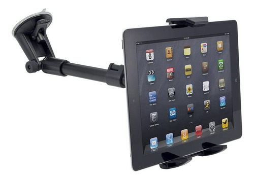 Soporte Para Auto De Tablet 9 A 12 Para El Vidrio, Negro
