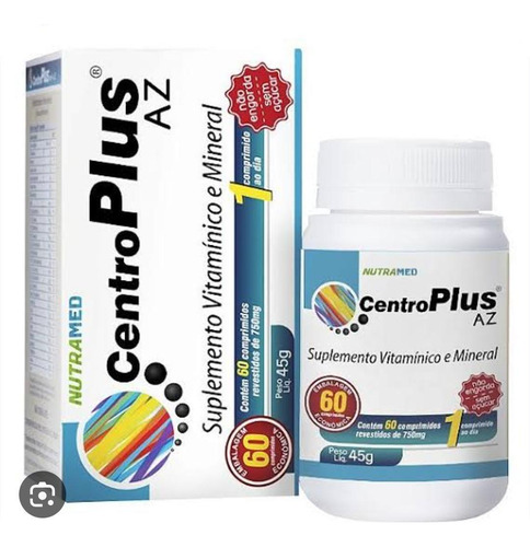 Suplemento Vitaminico E Mineral Centro Plus 60 Cap 750mg