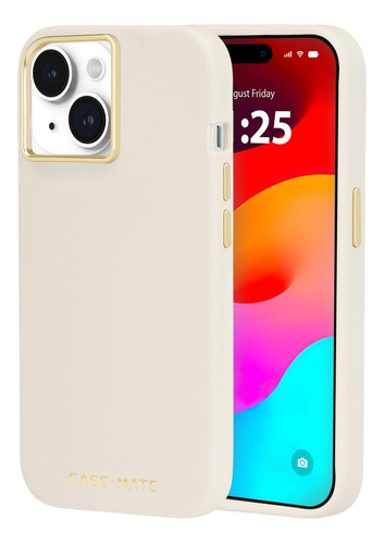 Case-mate Funda Para  Phone 15  Silicona Beige [protección