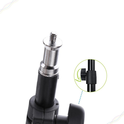 Amana Tripé Profissional Universal Para Iluminação Ring Light Luz Preto