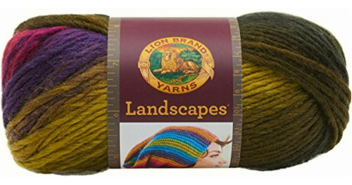 Lion Brand Yarn 545-109 Ovillo De Lana, Rain Forest, 1, 1